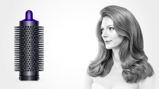 Стайлер Dyson Airwrap для разных типов волос (пурпурный): Круглая щетка для создания объема